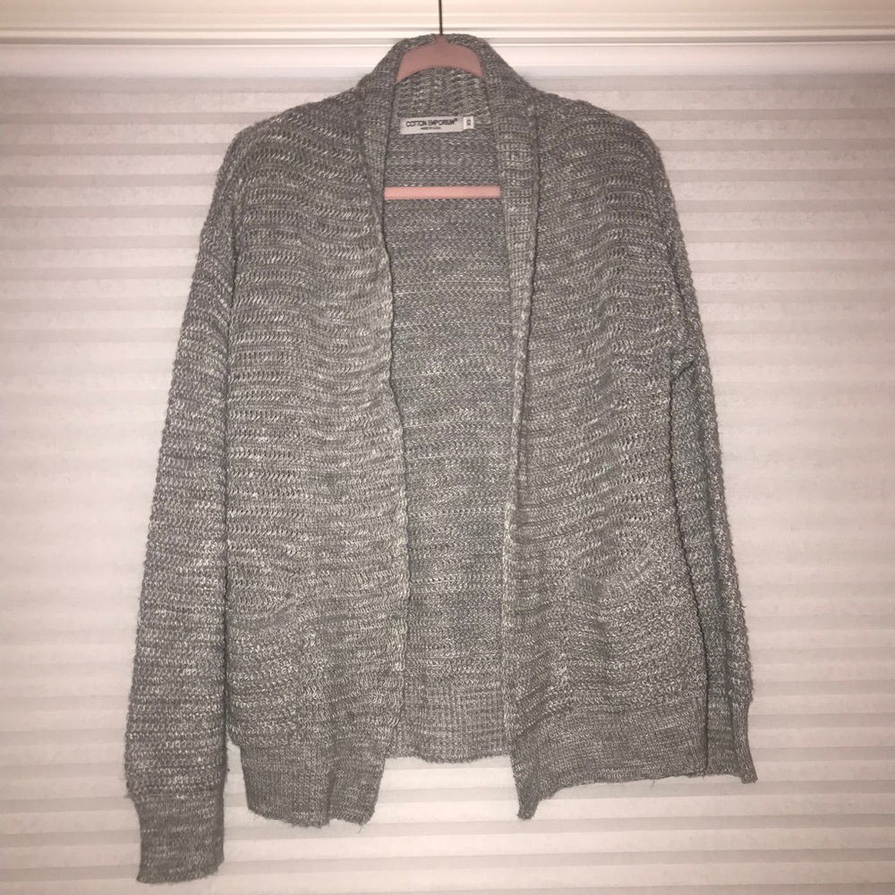 Grey Knit Cardigan